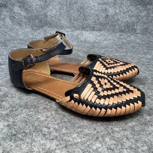 Macarena Boho Hurache Womens Woven Mexican Sandals Sz 24 US 7 Flats Festival